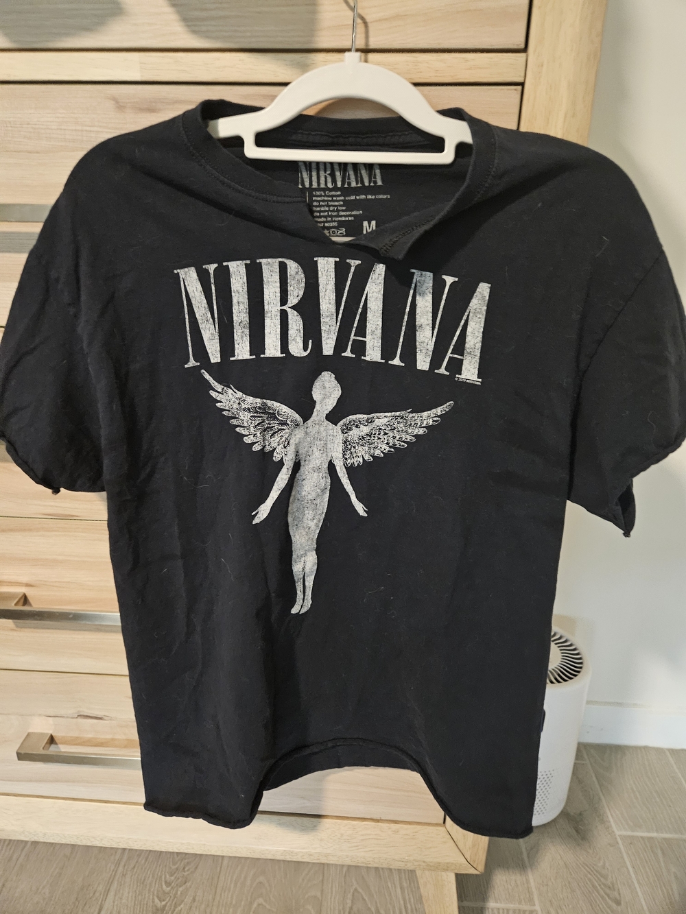 NIRVANA Black Logo Interior Print Tee